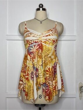 579 yellow boho cami